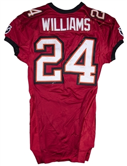 2006 Carnell Cadillac Williams Game Used Tampa Bay Buccaneers Home Jersey Photo Matched To 11/19/2006 